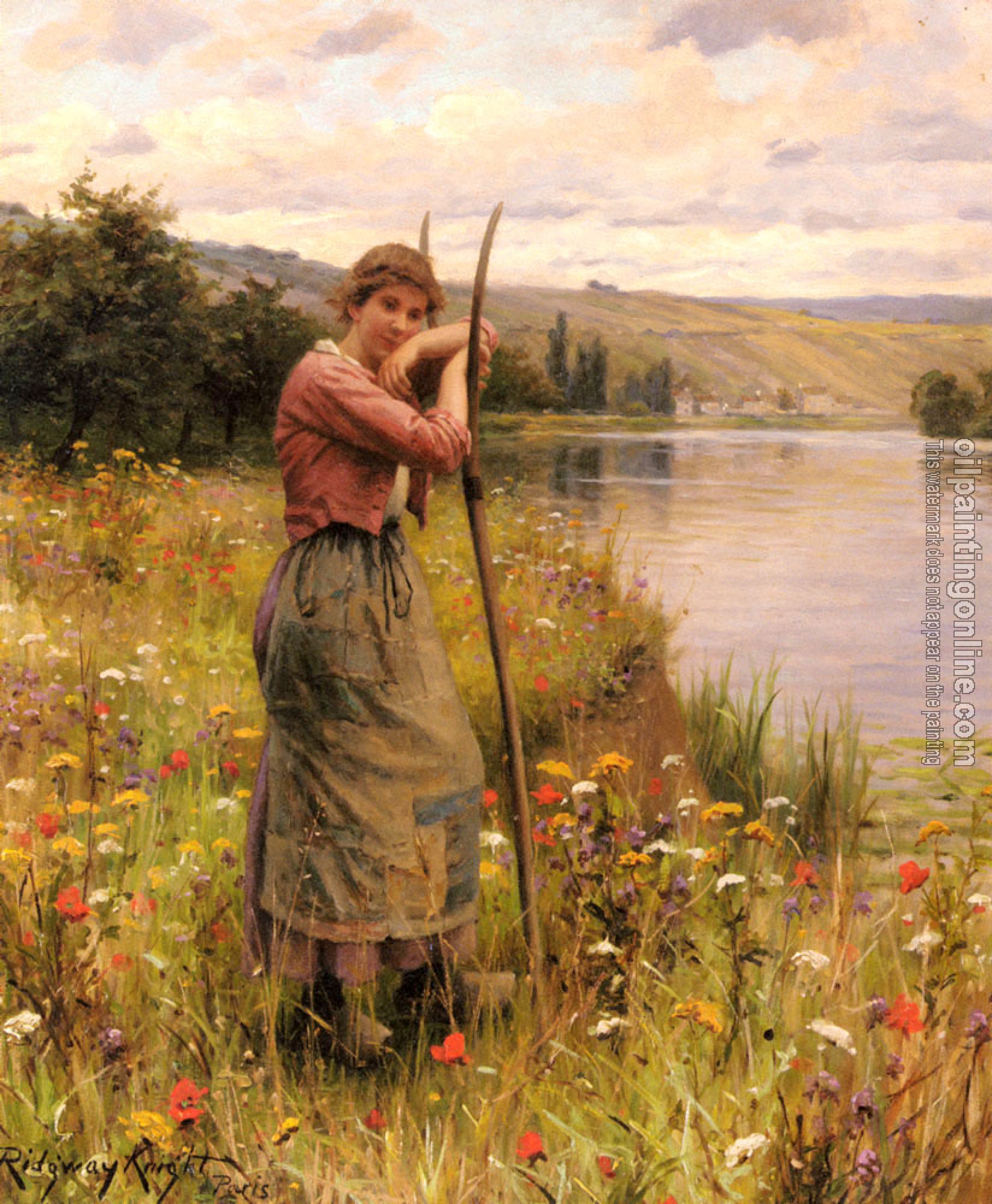 Daniel Ridgway Knight - A Moment Of Rest